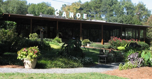Canoe has an amazing view.