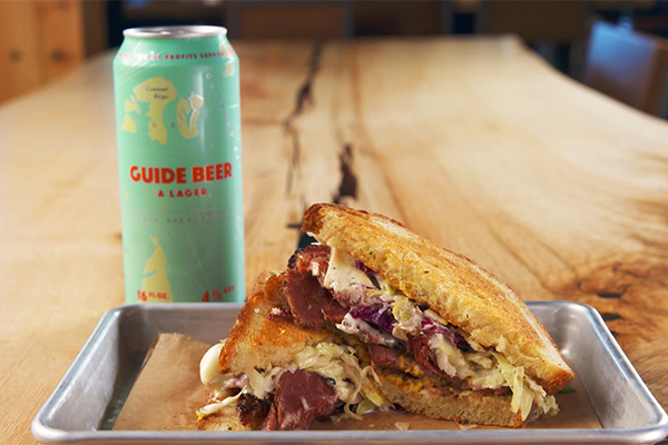 The Smoked Corned Beef Sandwich at Sweetwater Taproom
