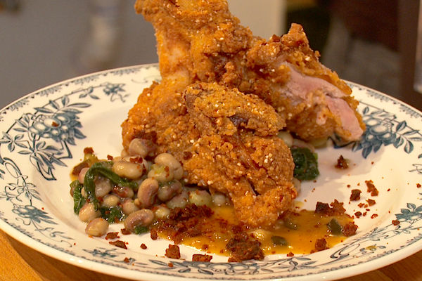 The Gunshow menu changes weekly but if you find any form of fried chicken on the menu, we suggest you order it.