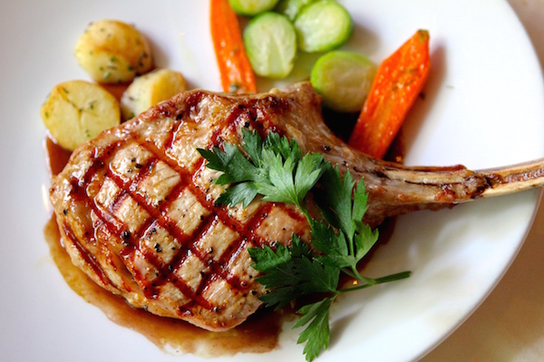 Hidden Gem: Grilled veal chop with a red wine veal jus and vegetables