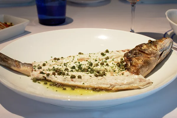 Lavraki whole fish from Kyma.