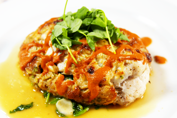 Crabcake from Hugo's Oyster Bar