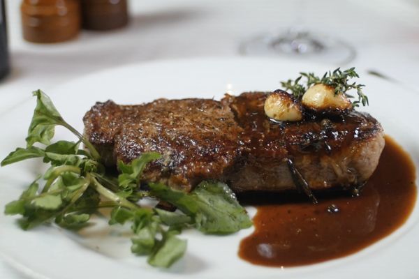Prime New York Strip from C&S Seafood and Oyster House.
