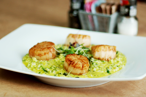 Seared Scallops from Goin' Coastal