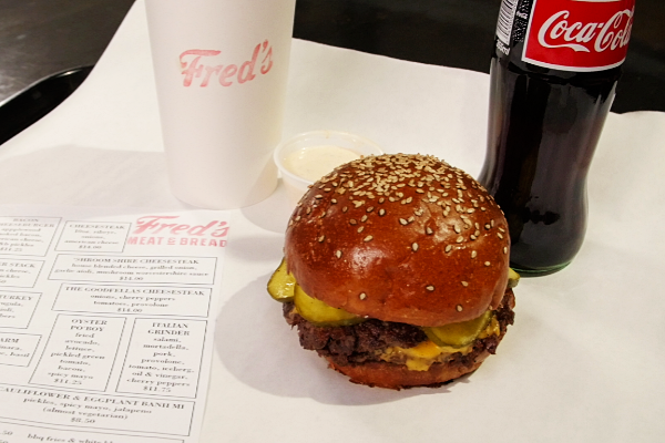 Cheeseburger from Fred's Meat and Bread