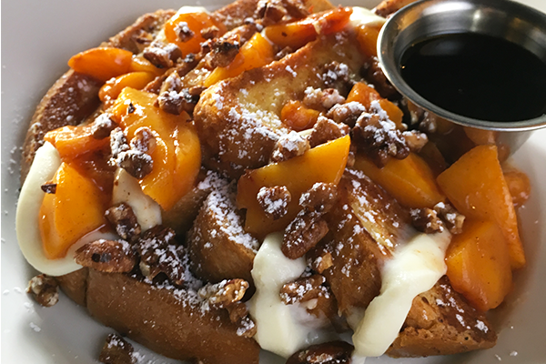 the peach French toast 