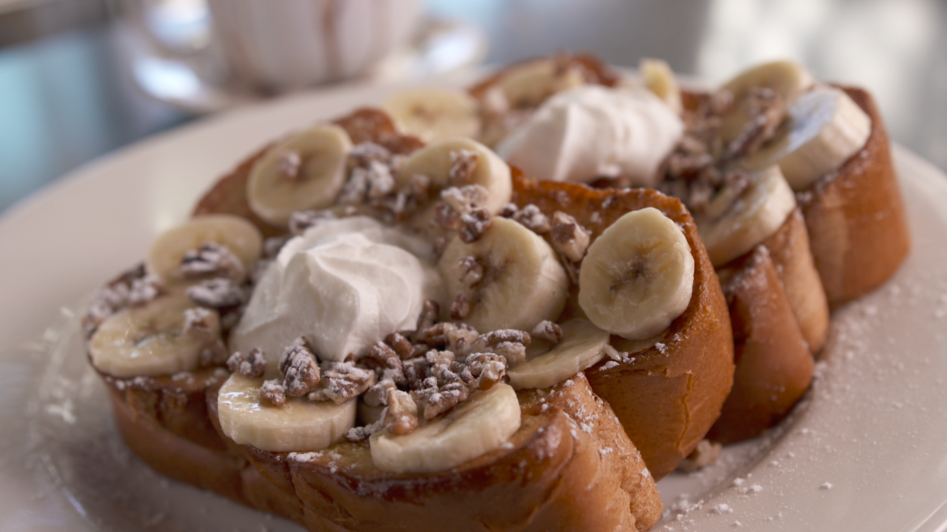 Banana and Pecan French Toast from Thumbs Up Diner