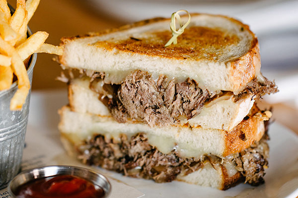 Korean Short Rib Grilled Cheese sandwich from Hamp and Harry's