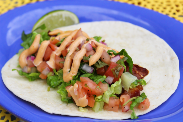Grilled Queso BLT Taco from Cabo