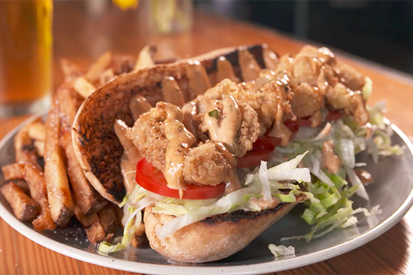 Oyster Po' boy from Ladybird Grove and Mess hall 