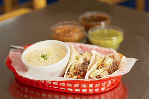 Taqueria Del Sol - Tacos and Corn Chowder