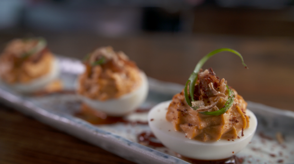 Kimchi Deviled Eggs from Char Korean Bar and Grill