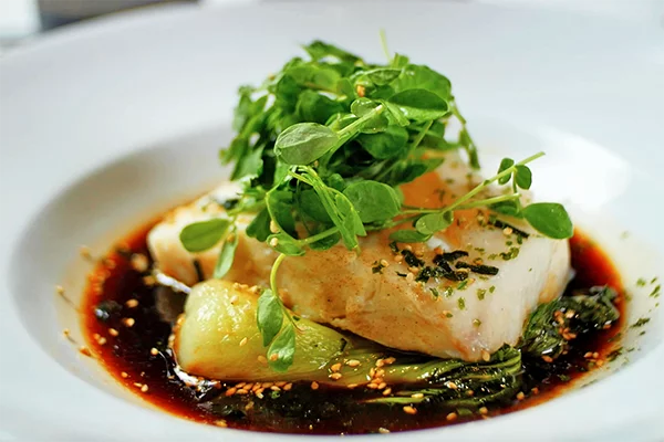 The Steamed Sea Bass from C&S Seafood and Oyster House.