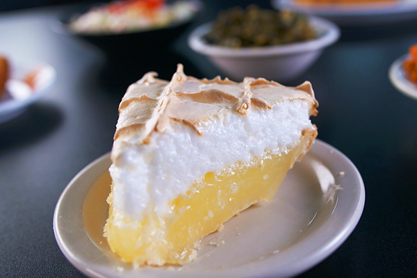 Magnolia Room's egg custard pie.