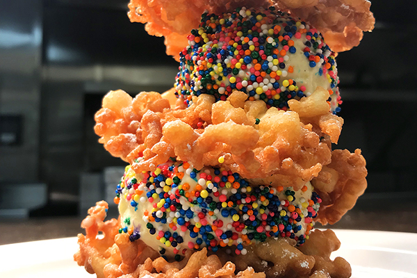 the funfetti funnel cake ice cream sandwich from American Cut