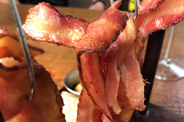 a bacon flight from Unwine'd and Tapped