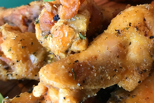 lemon pepper wings from JR Crickets