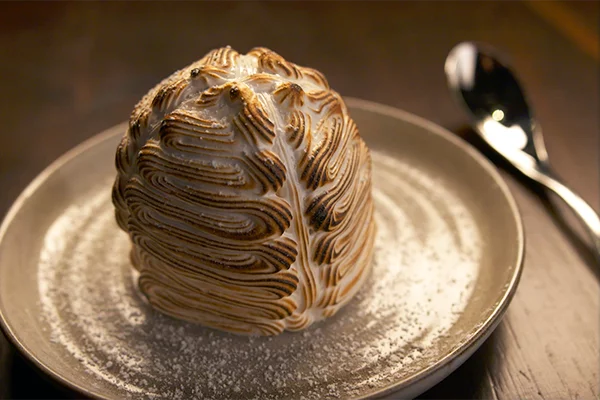 baked alaska at Arnette's chop Shop