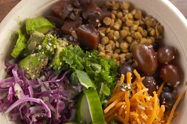 A grain bowl at Saladworks