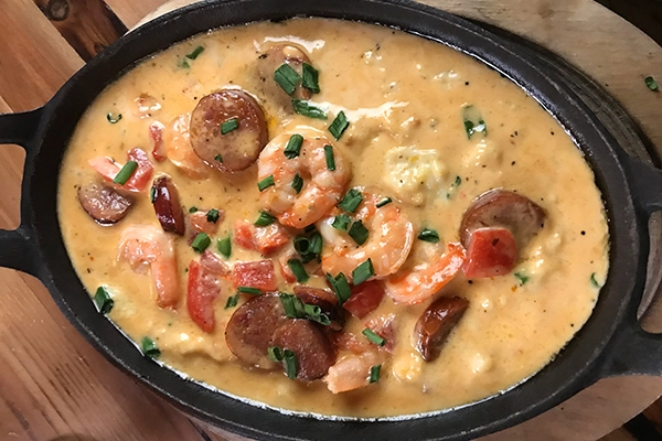 The shrimp and grits at Hobnob