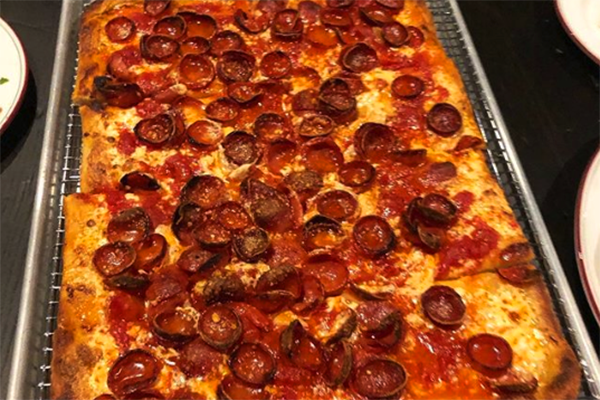 The pepperoni pizza from Nina + Rafi