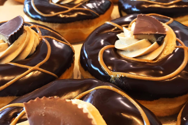 the Peanut butter cup doughnut at Scream'n nuts
