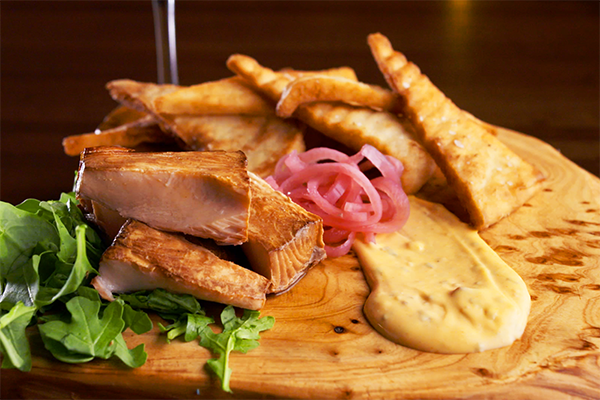 Bourbon Barrel smoked salmon from Branchwater