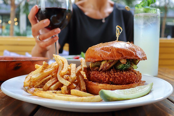 Crispy Chicken sandwich from Hampton + Hudson