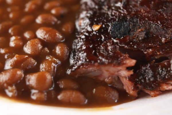 Beans and Ribs from Old Brick Pit BBQ