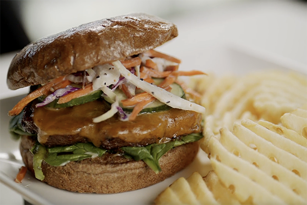 Bulgogi Burger from Sweet Hut Bakery and Cafe.