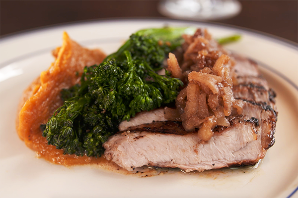 The pork loin at Coalition Food and Beverage
