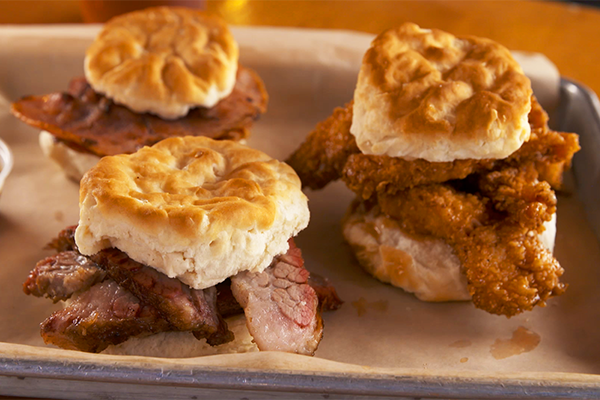 The biscuit breakfast from Lovie's BBQ