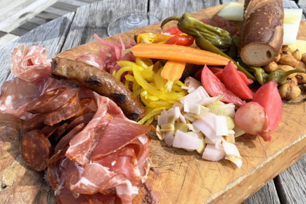 Charcuterie board at 9 Mile Station