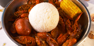Crawfish boil from the Juicy Crab