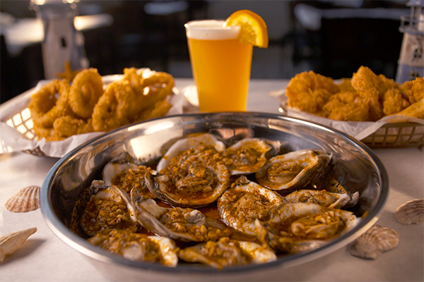 Steamed oysters in boom boom sauce from the Juicy Crab