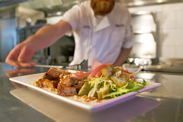 Pork belly with Coca-Cola gastrique from South City Kitchen.