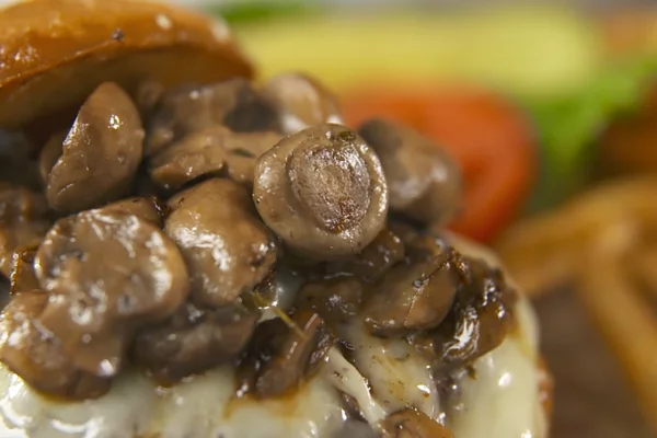 mushroom burger from the Barleygarden