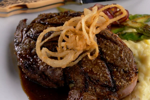 Steak with yukon mashed potatoes from Branchwater