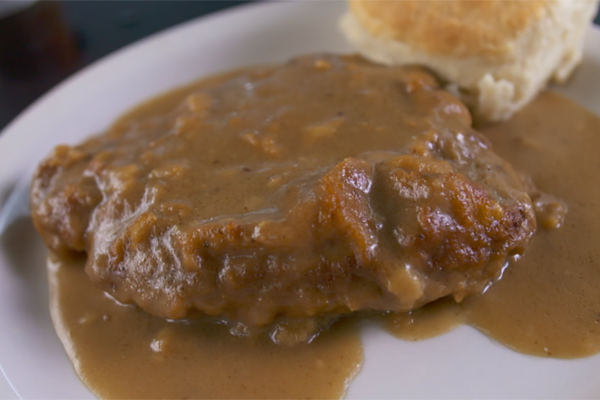 Country Fried Steak from Magnolia Room Cafeteria.