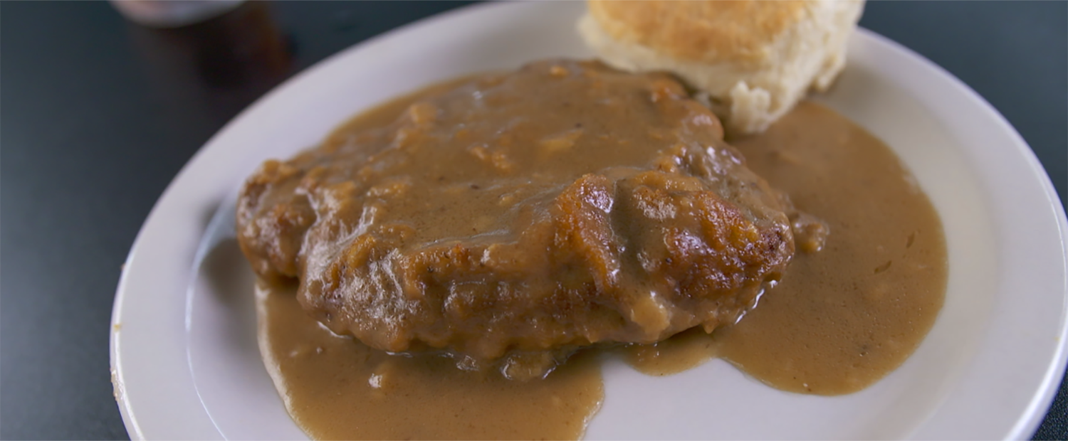 Country Fried Steak from Magnolia Room Cafeteria.