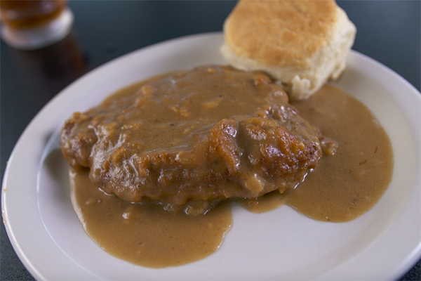 Country Fried Steak from Magnolia Room Cafeteria.