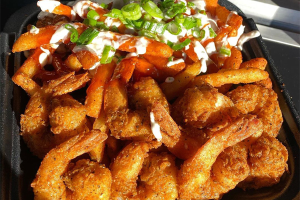 Cafe Bourbon St - Cajun Shrimp Basket