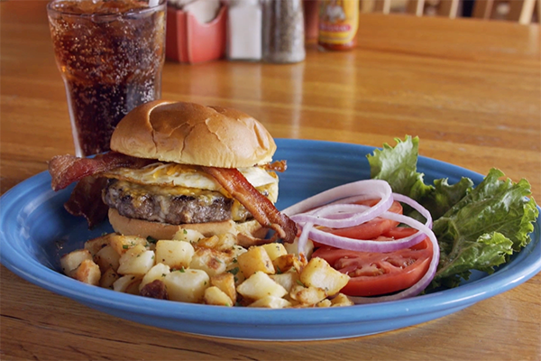 The Club House Burger at J. Christopher's