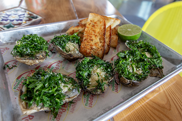 Red Pepper Taqueria - Grilled Oysters 