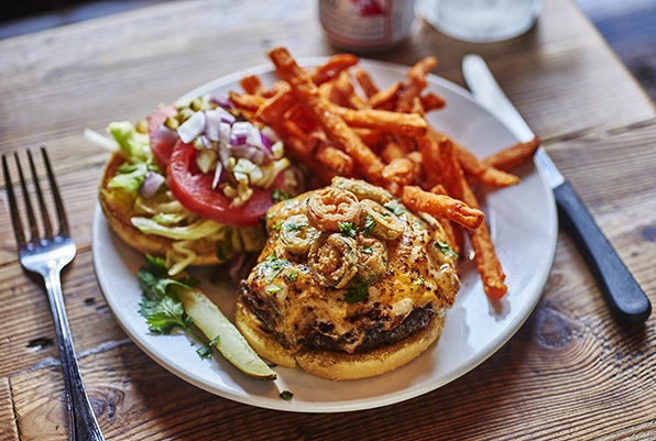 Burgers from Ate Track Bar