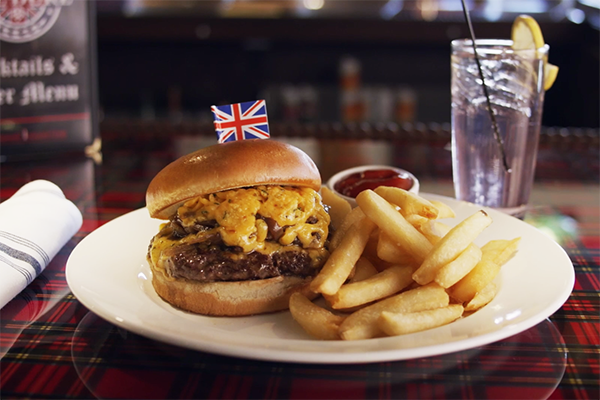 The Brexit Burger, available at the Duke Pub