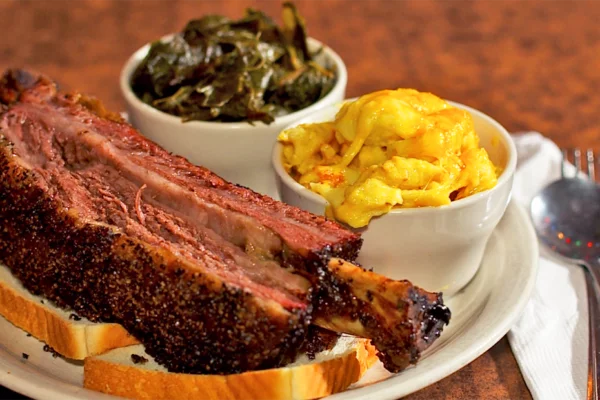 Short Rib and sides from Fox Bros BBQ.