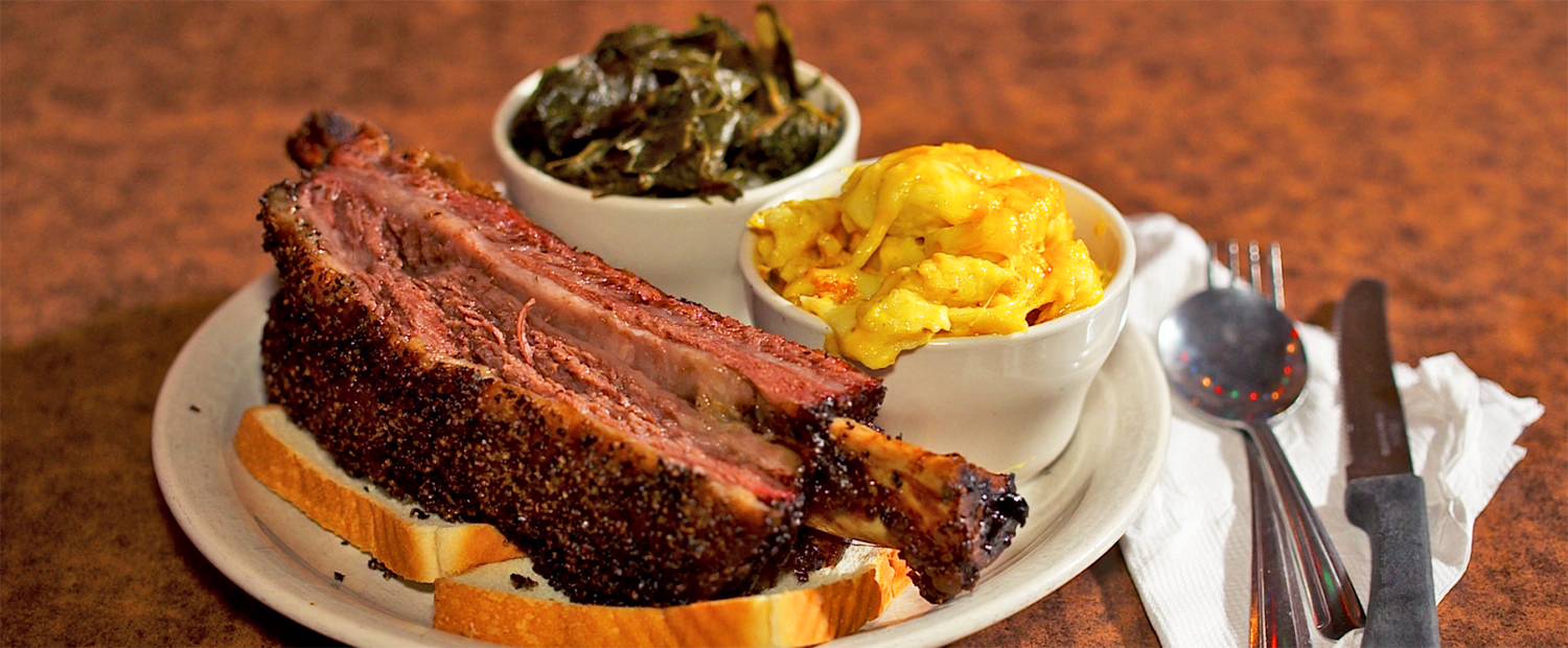 Short Rib and sides from Fox Bros BBQ.