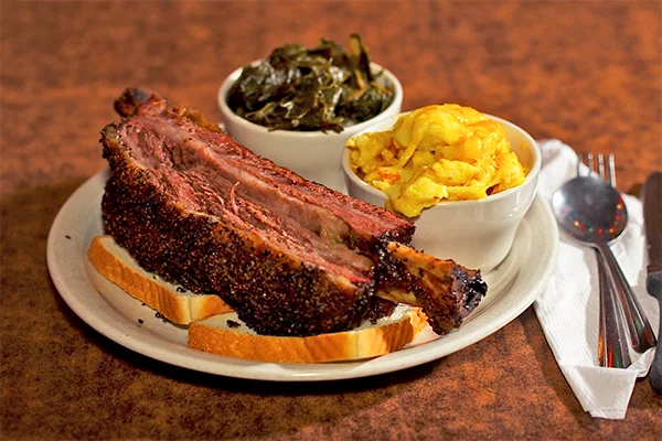 Short Rib and sides from Fox Bros BBQ.