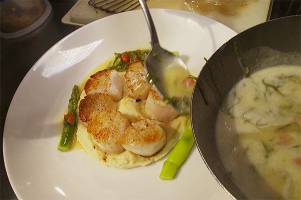 Maine Sea Scallops from Bistro Niko.